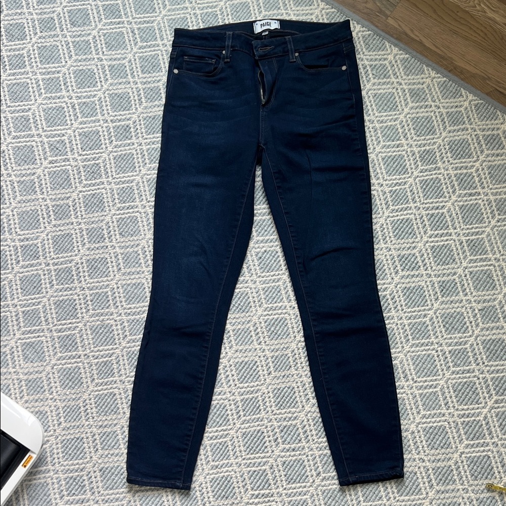 PAIGE Verdugo Ankle Dark Blue Women's Jeans